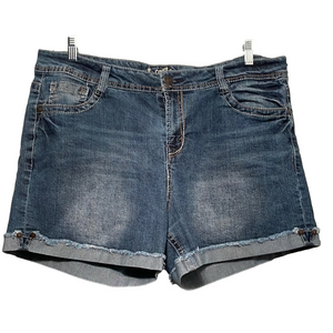 WALLFLOWER SIZE 18 Denim Blue Women's Shorts
